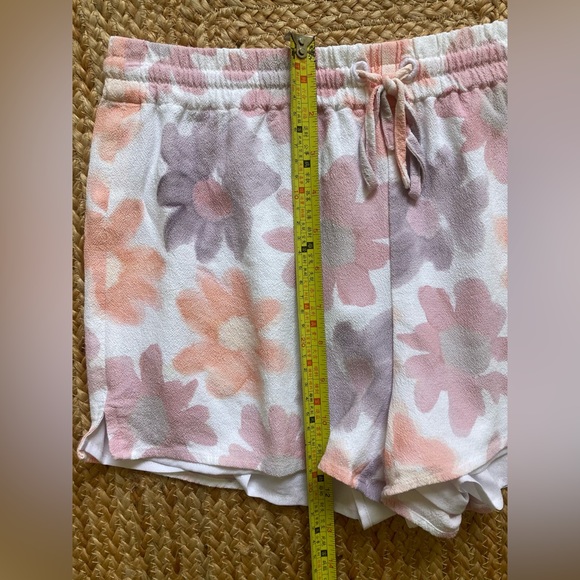 Aritzia | Sunday Best Malcolm Shorts Floral Watercolor Pebble Crepe Lined Size S - Picture 12 of 15